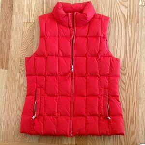 GAP Bright Red Women's Quilted Vest